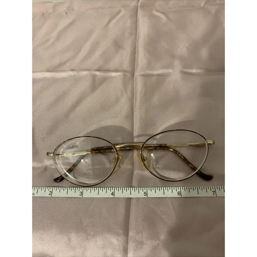 chelsea morgan eyeglasses Frames Full Rim Metal Tortoise Chelsea 75 DA/YG 140